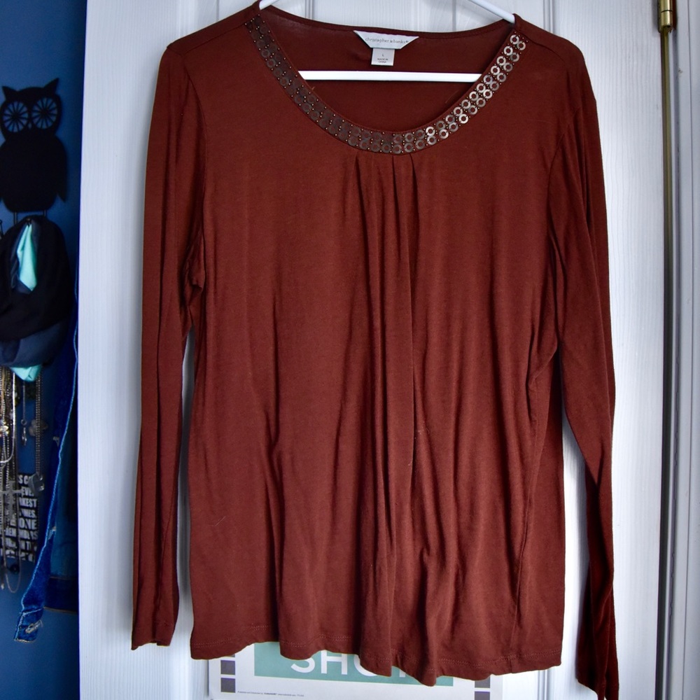 Embellished Christopher and Banks long sleeve